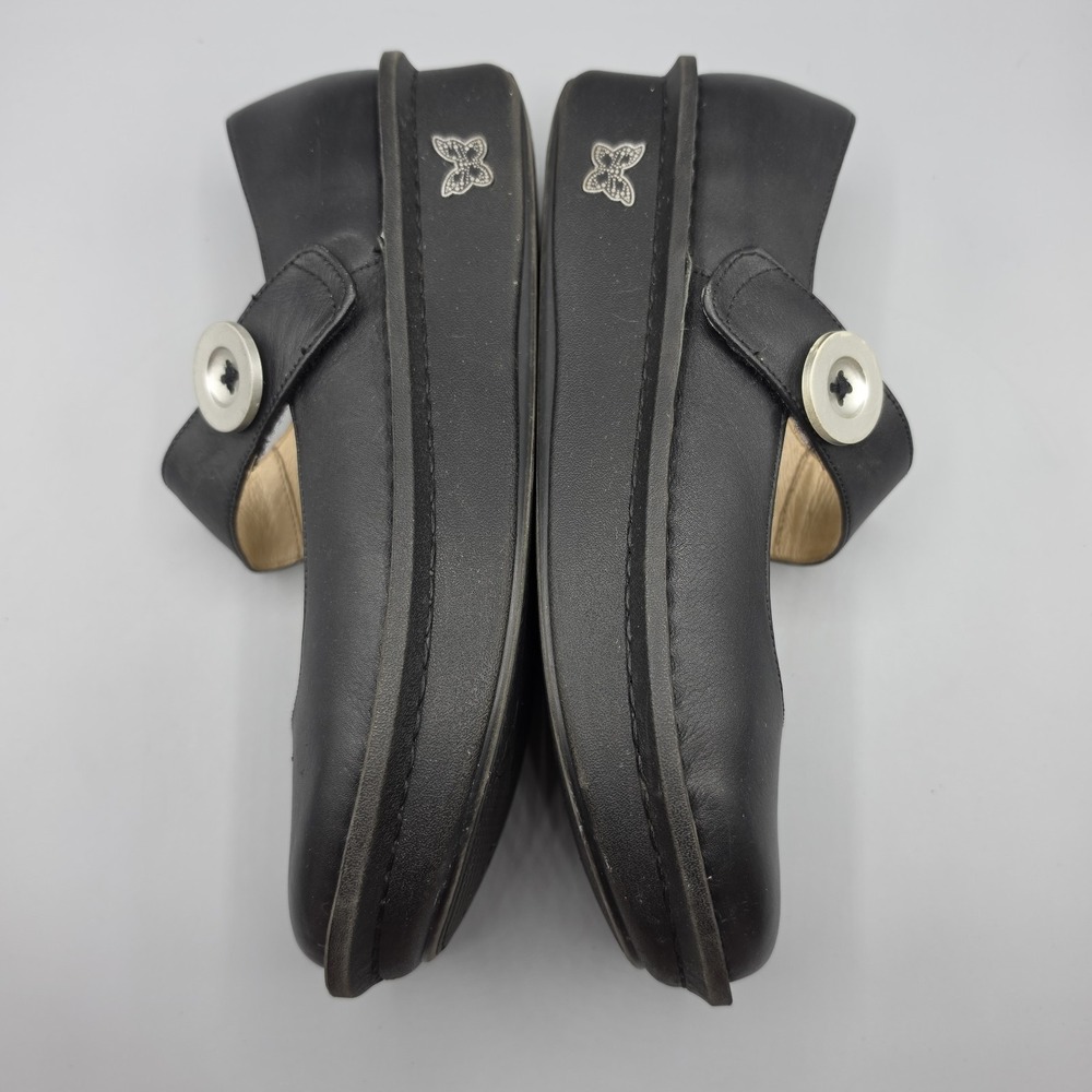 Alegria Paloma Shoes Womens 41 Black Leather Mary Jane Comfort Nurse Uniform - Picture 9 of 14